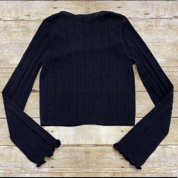 NWOT &Other Stories Textured Front Tie Cardigan